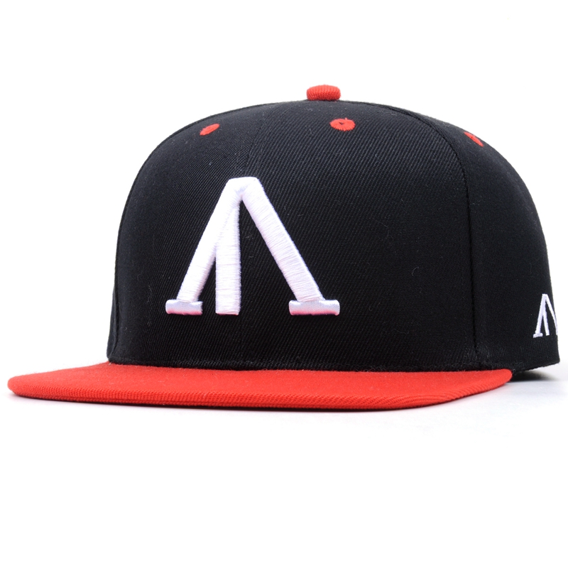 6 Panel personalizado bordado gorras Snapback