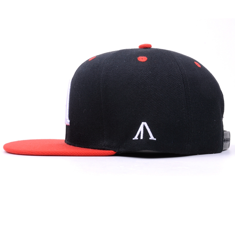 6 Panel personalizado bordado gorras Snapback