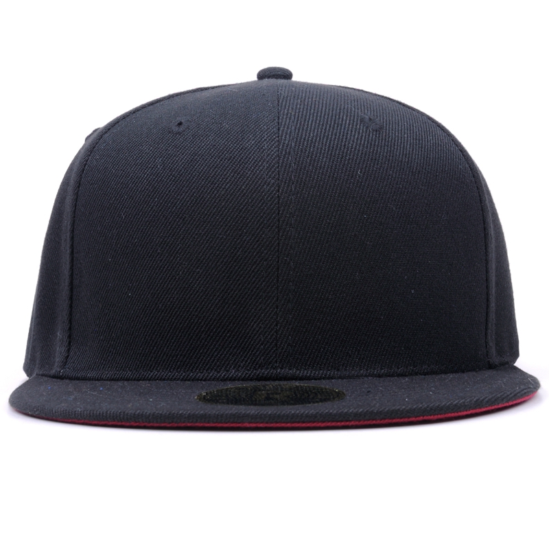 Λευκά ακρυλικά έξι πάνελ Flat Bill Snapback Cap