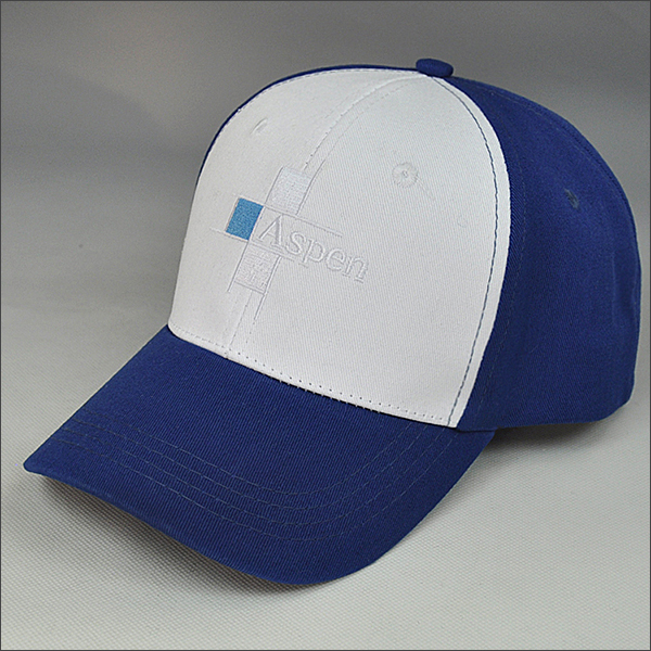 Blue embroidery cotton  baseball cap