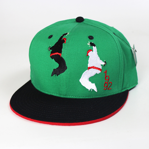 green flat brim hat in china
