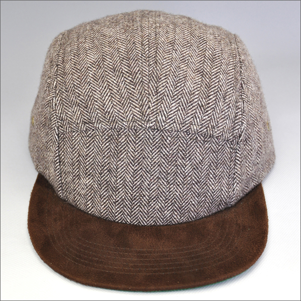 Custom 100% Wool Blank 5 Panel snapback