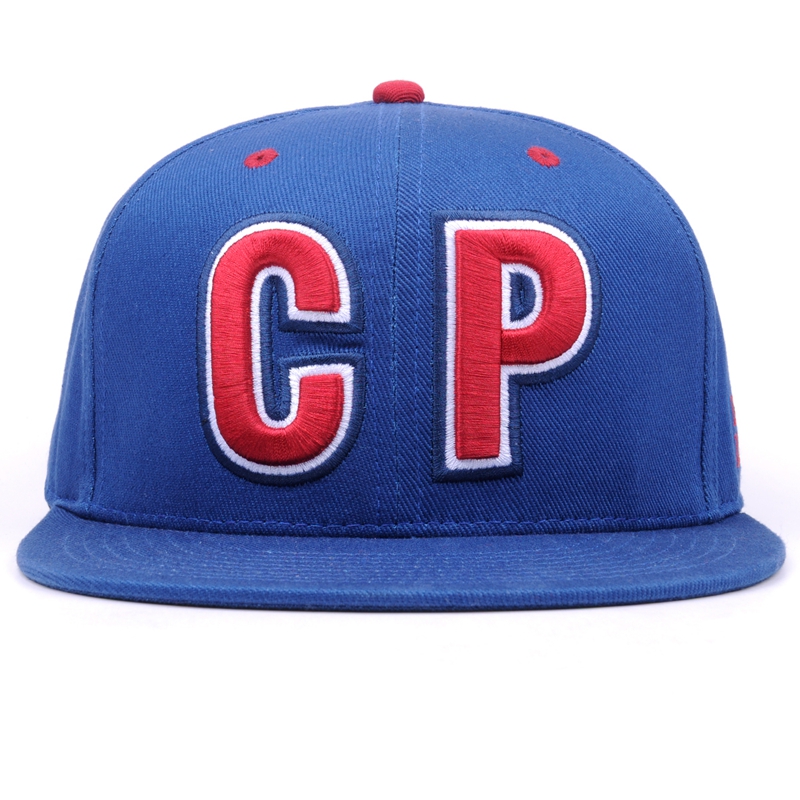 6 Panel personalizado bordado gorras Snapback