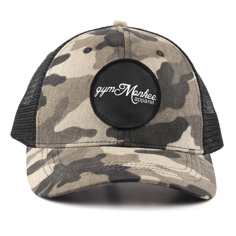 Custom Cotton Camo Baseball Trucker Cap Supplier
