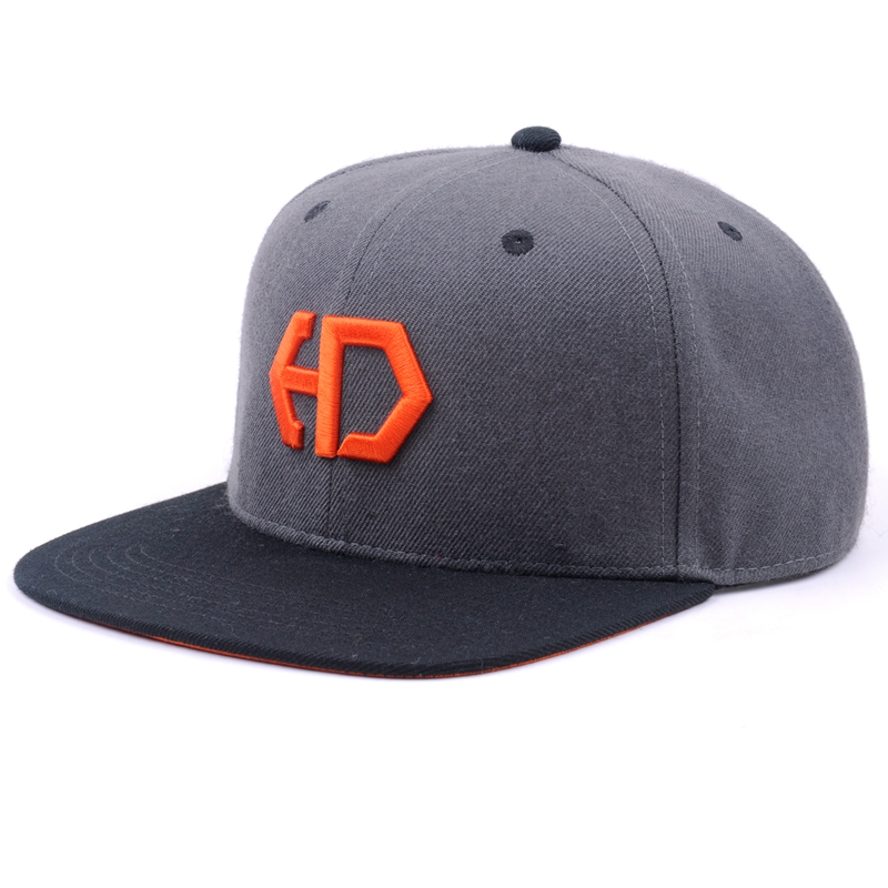 Custom Fashion Design Plastic Acrylic Snapback Caps With Different Color