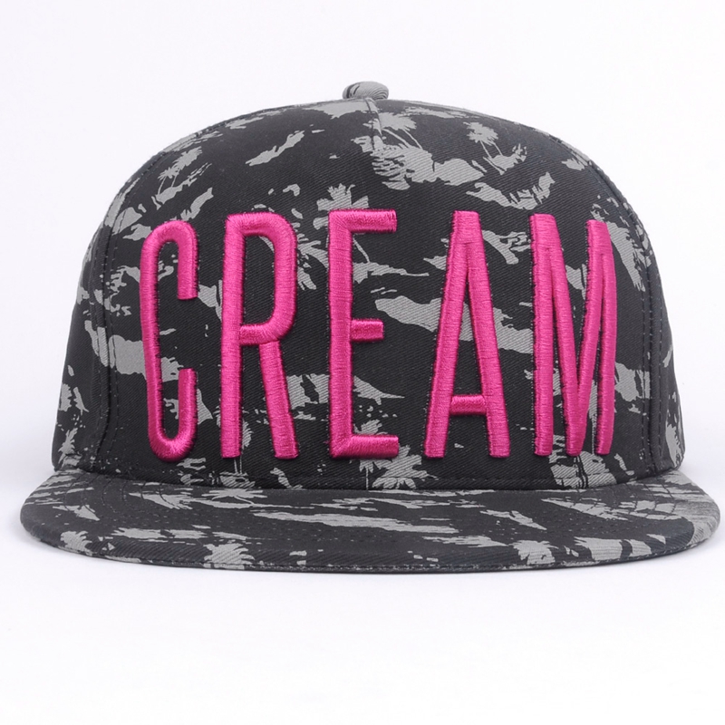 Custom Flat Brim 5 Panel Snapback Hat