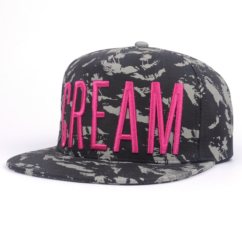 Custom Flat Brim 5 Panel Snapback Hat