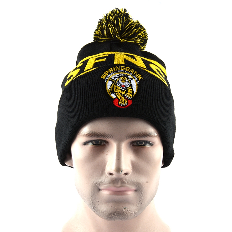 Προσαρμοσμένο υψηλής ποιότητας κέντημα Jacquard POM POM Beanie