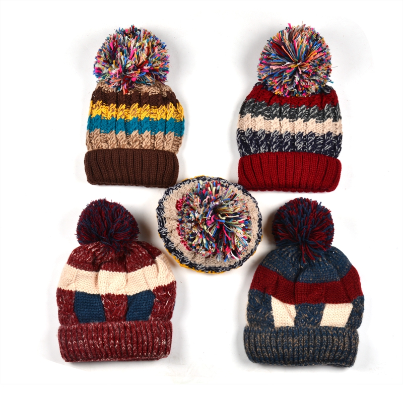 Custom Pom Beanie With Jacquard Logo