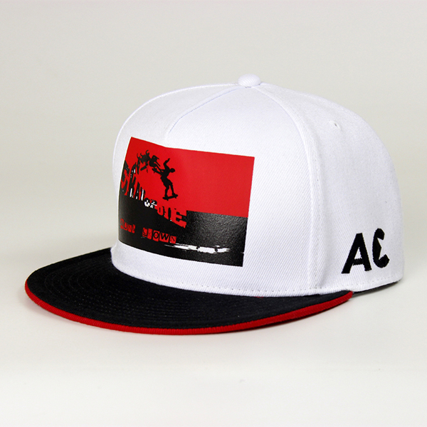 Custom cheap flat brim snapback cap