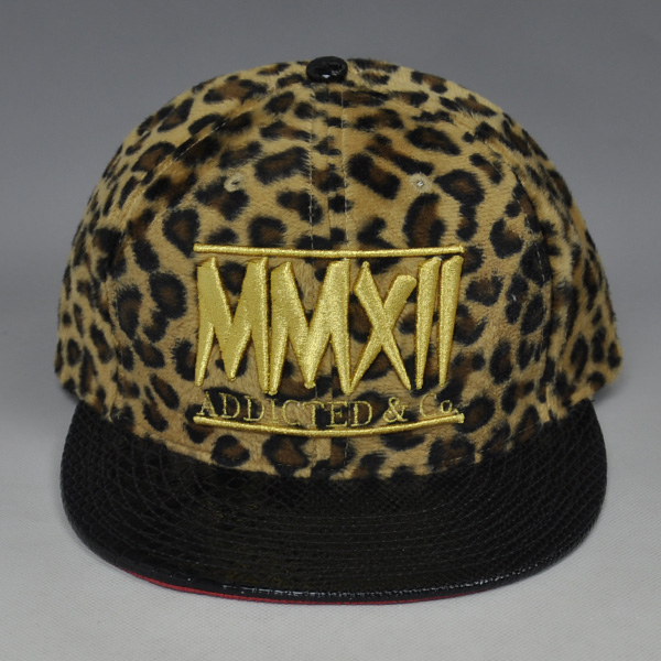 Custom flat brim strap back hats