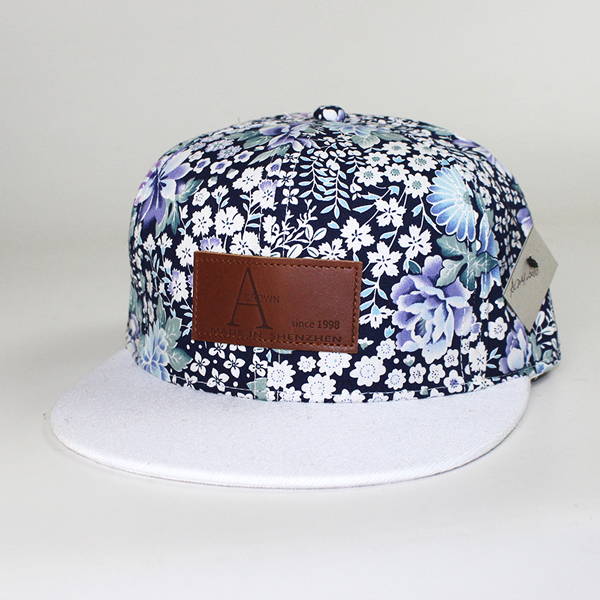 Custom leather logo snapback hats