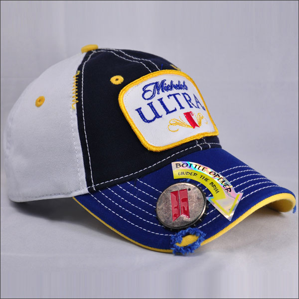 Custom splicing bottle open baseball caps