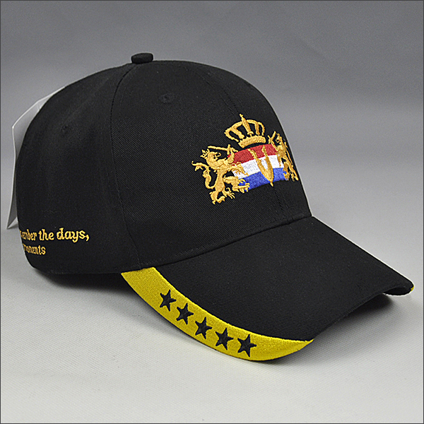 Embroidery brim baseball cap wholesale