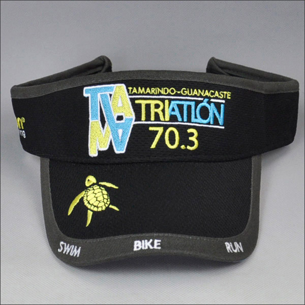 Fashion splicing embroidery sun visor