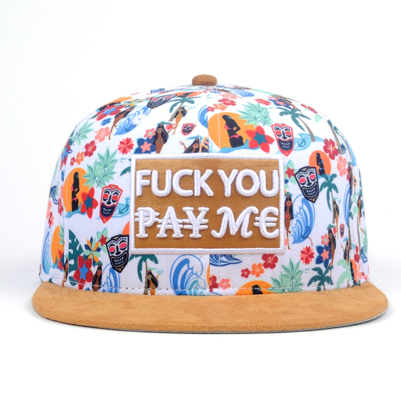Hawaiian Pattern Flat  Pro Style  cheap Snapback Caps