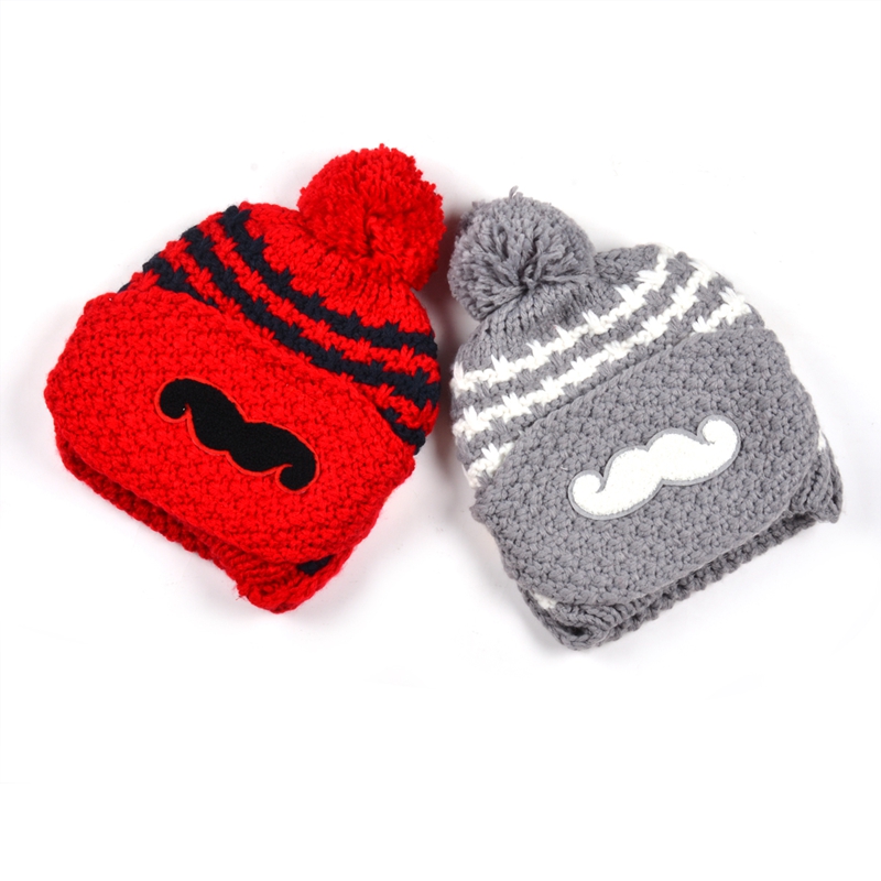 Jacquard Knit Pom Beanie hats