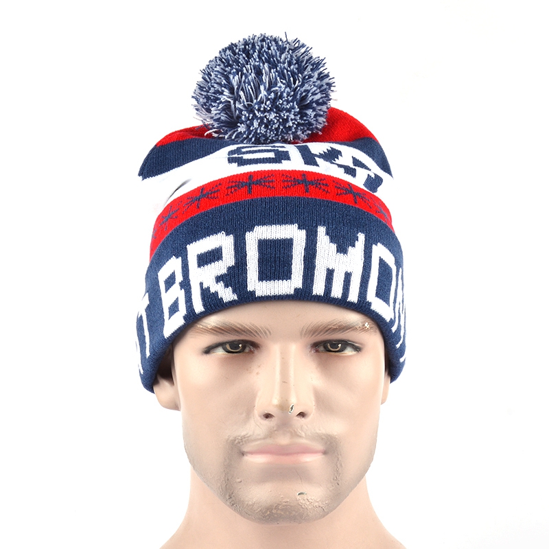 Jacquard Weave Crochet Knit Χονδρικό καπέλο Beanie