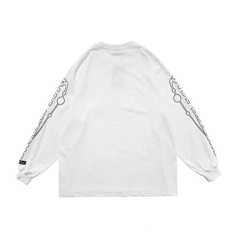 Long sleeve hip hop style graphic sweatshirt for women