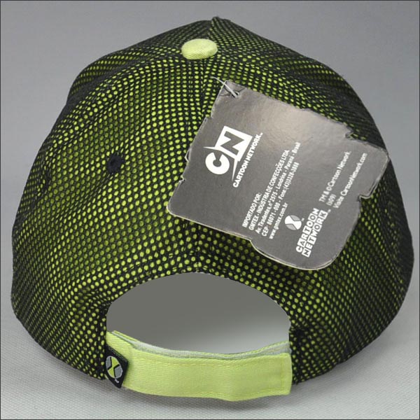 Mesh outside rubber printing baseball cap for kids