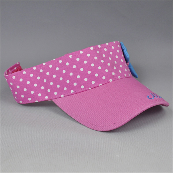 Rosa bowknot Baumwolle Visier für Mädchen