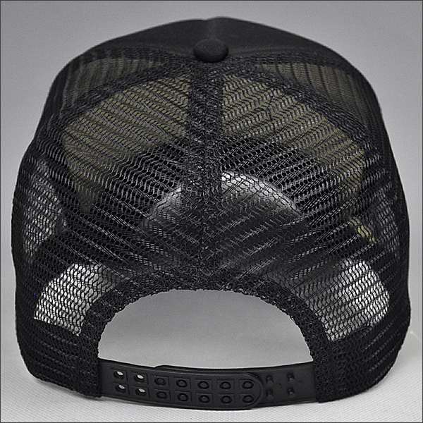 Printing black trucker cap wholesale