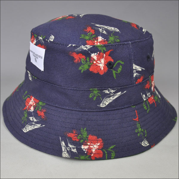 Printing pattern canvas bucket hat