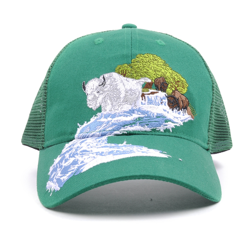 Quality Plain Khaki & Trucker Mesh Baseball Cap