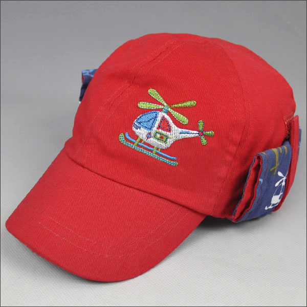 Red warm children cap