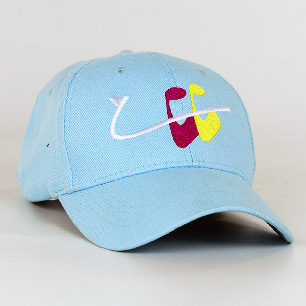 Six panel snap back twill baseball cap