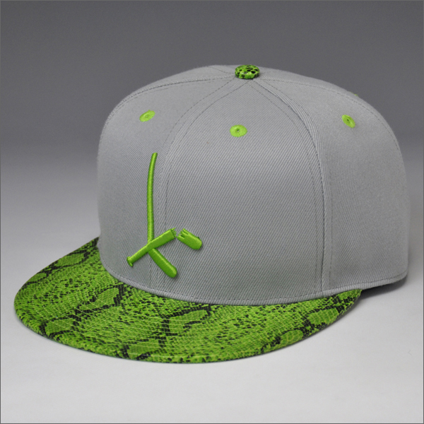 Snakeskin bill snapback hats wholesale