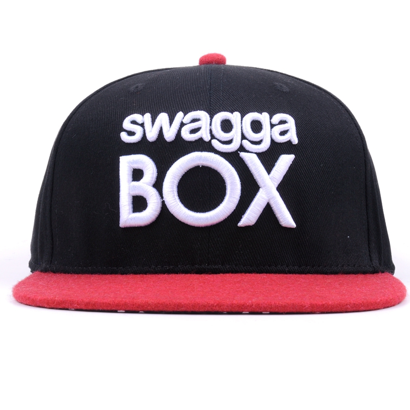 Snapback Caps Hats In Black With Embroidery