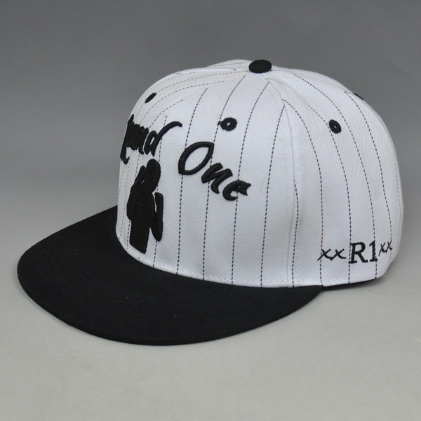 White team 3D embroidery snapback sports caps wholesale