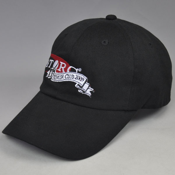 black embroidery basebal cap hats