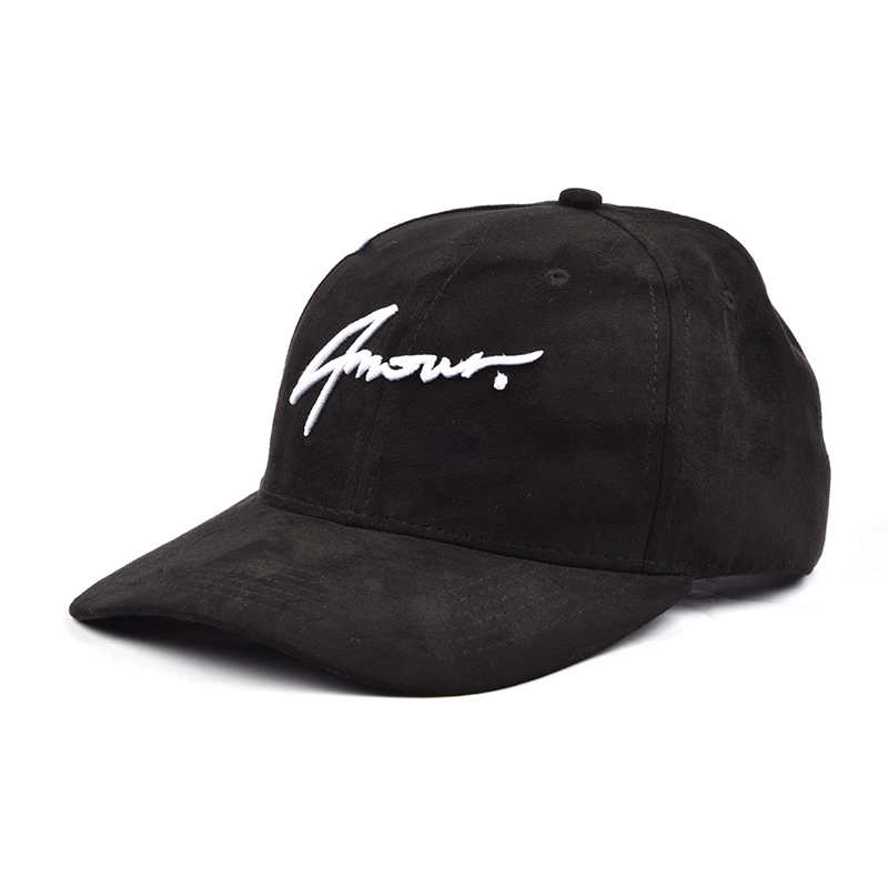 black suede baseball 3d embroidery sports caps