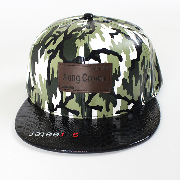 blank camo flat brim cap/snapback hats