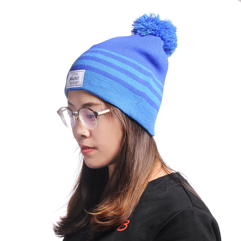 bulk custom embroidered beanie hat,customized beanie hats with ball on top