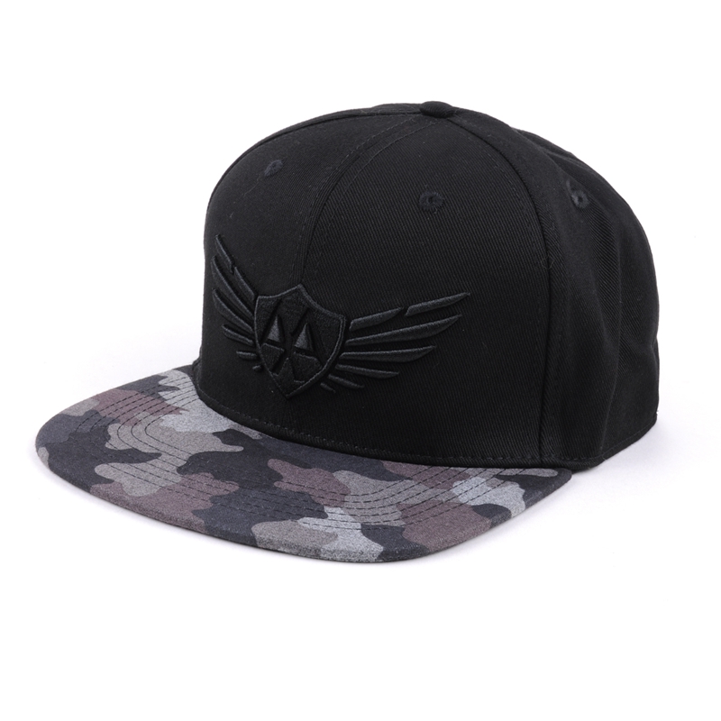 camo brim κεντήματα flexfit snapback προσαρμοσμένα καπέλα