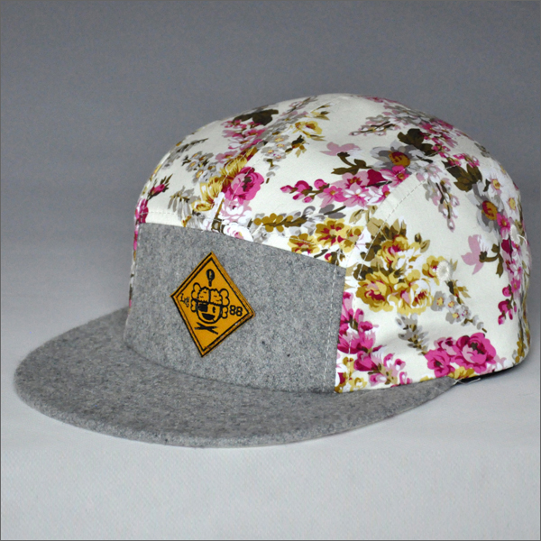 cheap flat brim 5 panel cap and hats