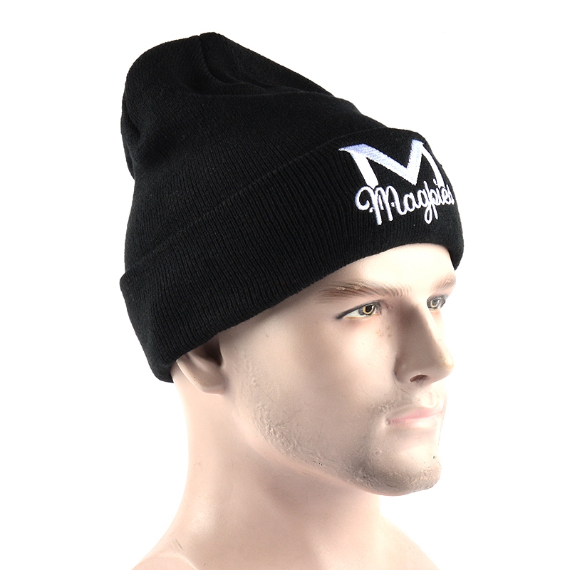 china beanie hat black and white