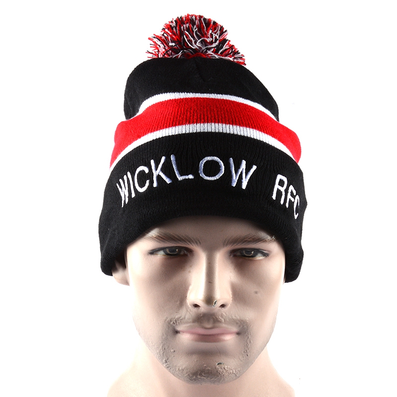 china beanie hat with fur pom poms sewing