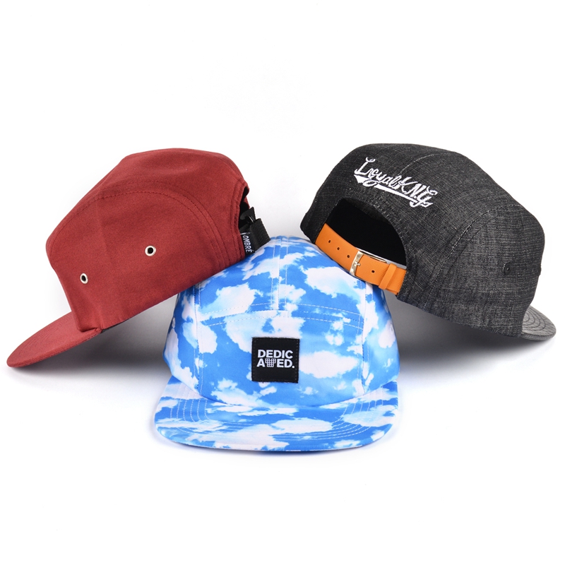 custom 5 panels cap wholesale