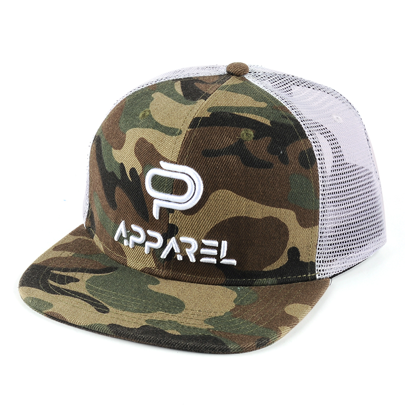 custom camo trucker cap