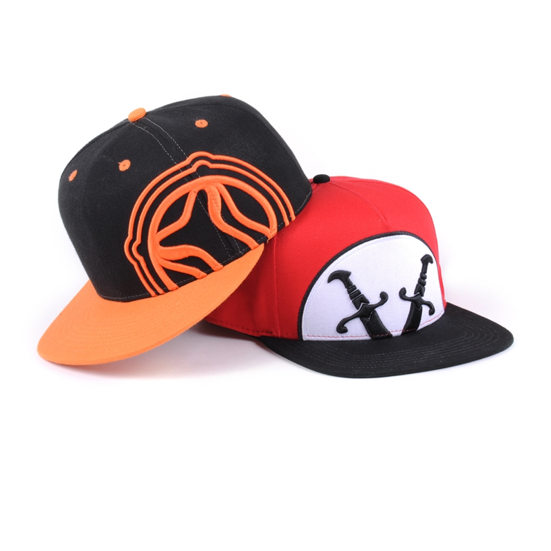 custom embroidery snapback cap, custom flat bill snapback cap