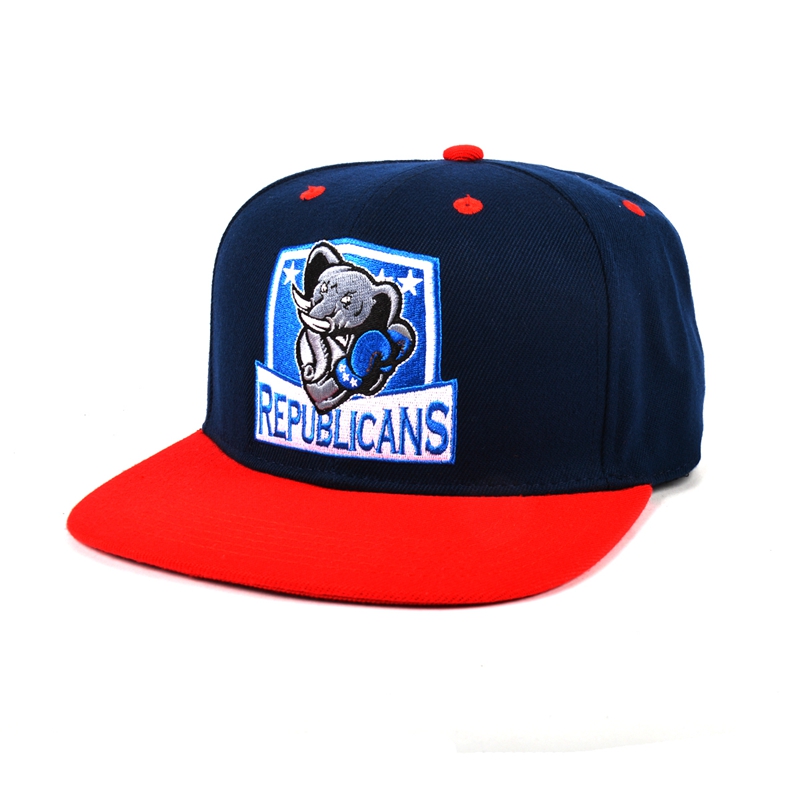 custom flat bill snapback cap, embroidery snapback cap wholesale