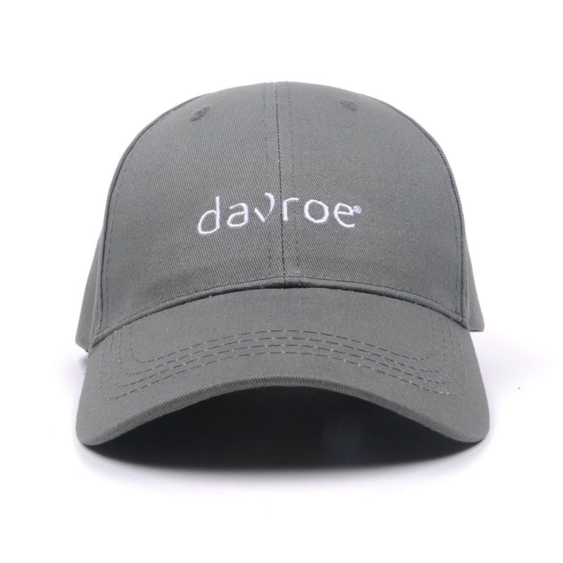 custom high quality gray 6 panel embroidery baseball caps for cheap
