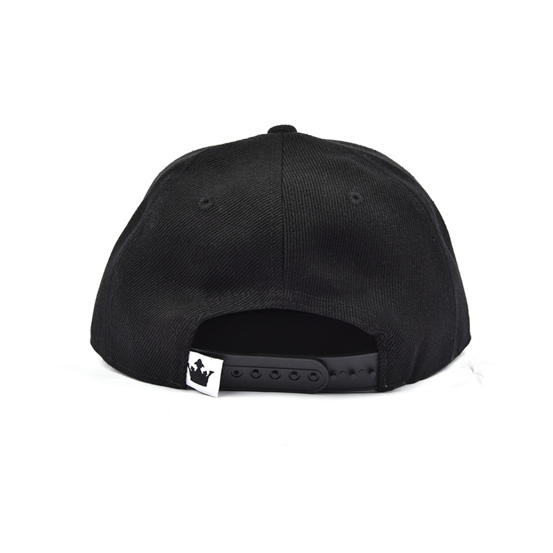custom leather patch baby black snapback caps