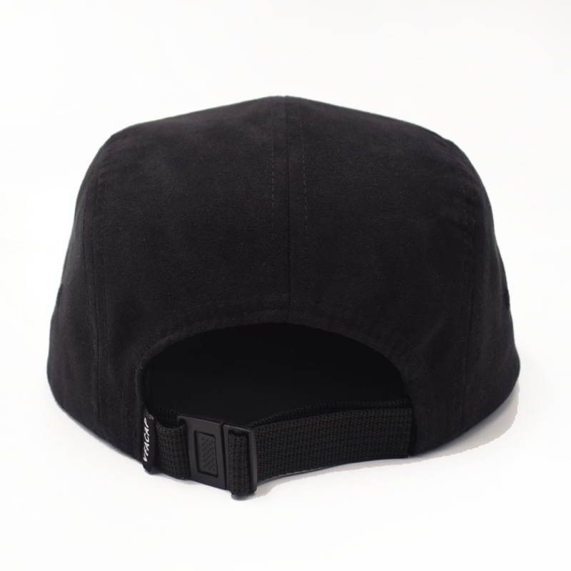 custom plain vfa black suede 5 panels snapback hats