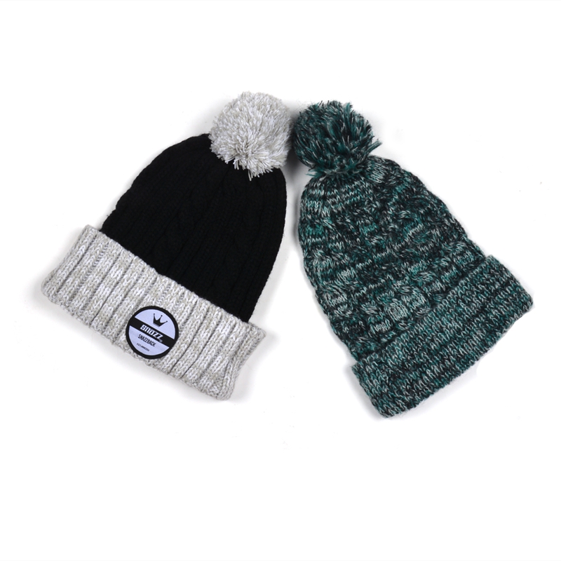 customize winter hat with pom pom