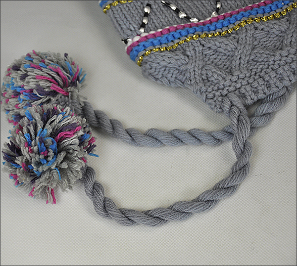 cute crochet baby beanie hat with braid